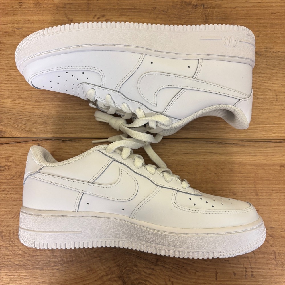 Nike Air Force 1 LE Sneaker All White Kids Size 6Y Low Top Casual Sporty - Picture 9 of 12
